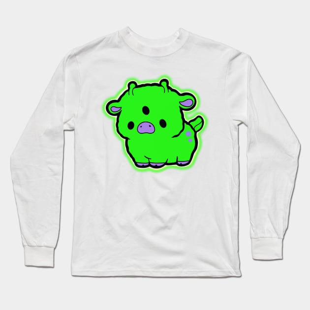 Alien Cow Long Sleeve T-Shirt by AmelieLacroix